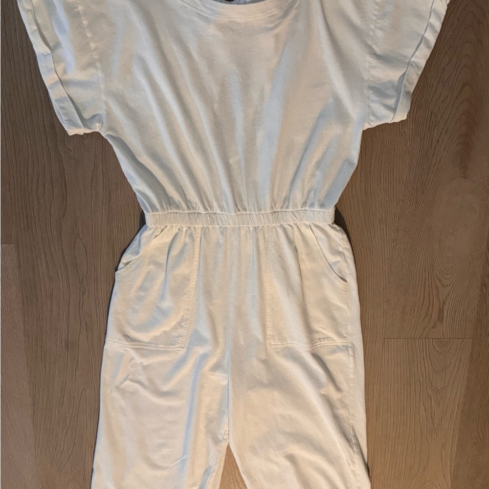 Free People “Free-Est” Frankie One-Piece Jumpsuit Size Large Color: Cream. - Picture 4 of 11
